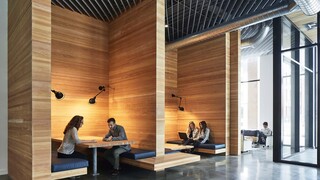 Field Office seating area, common booth area