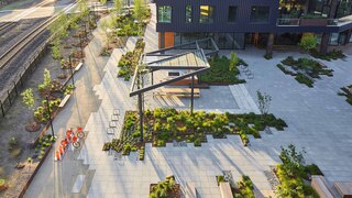 Field Office front yard and entrance