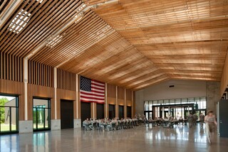 OMD, Colonel Nesmith Readiness Center indoor large hall, lounge