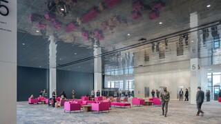 Seattle Convention Center Summit Building seating area, waiting room