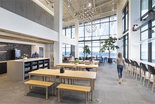 Indeed at Qualtrics Tower common area