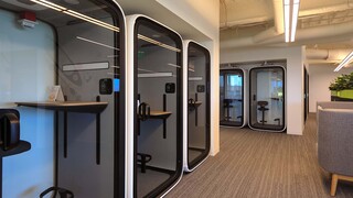 LinkedIn small conference rooms, pods