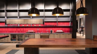 Microsoft office cafe, kitchen area