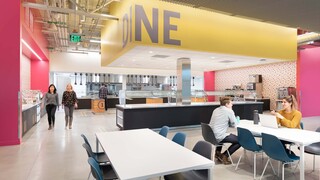 Meta cafe, kitchen area