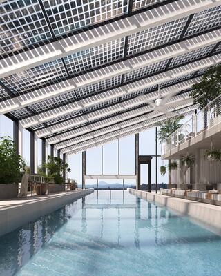 Cascada spa swimming pool (Photo credit: Hacker Architects)