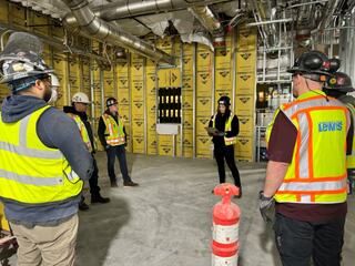 Adriana gives a recent safety talk at Seattle Children’s Research Institute’s Jack McDonald Building.