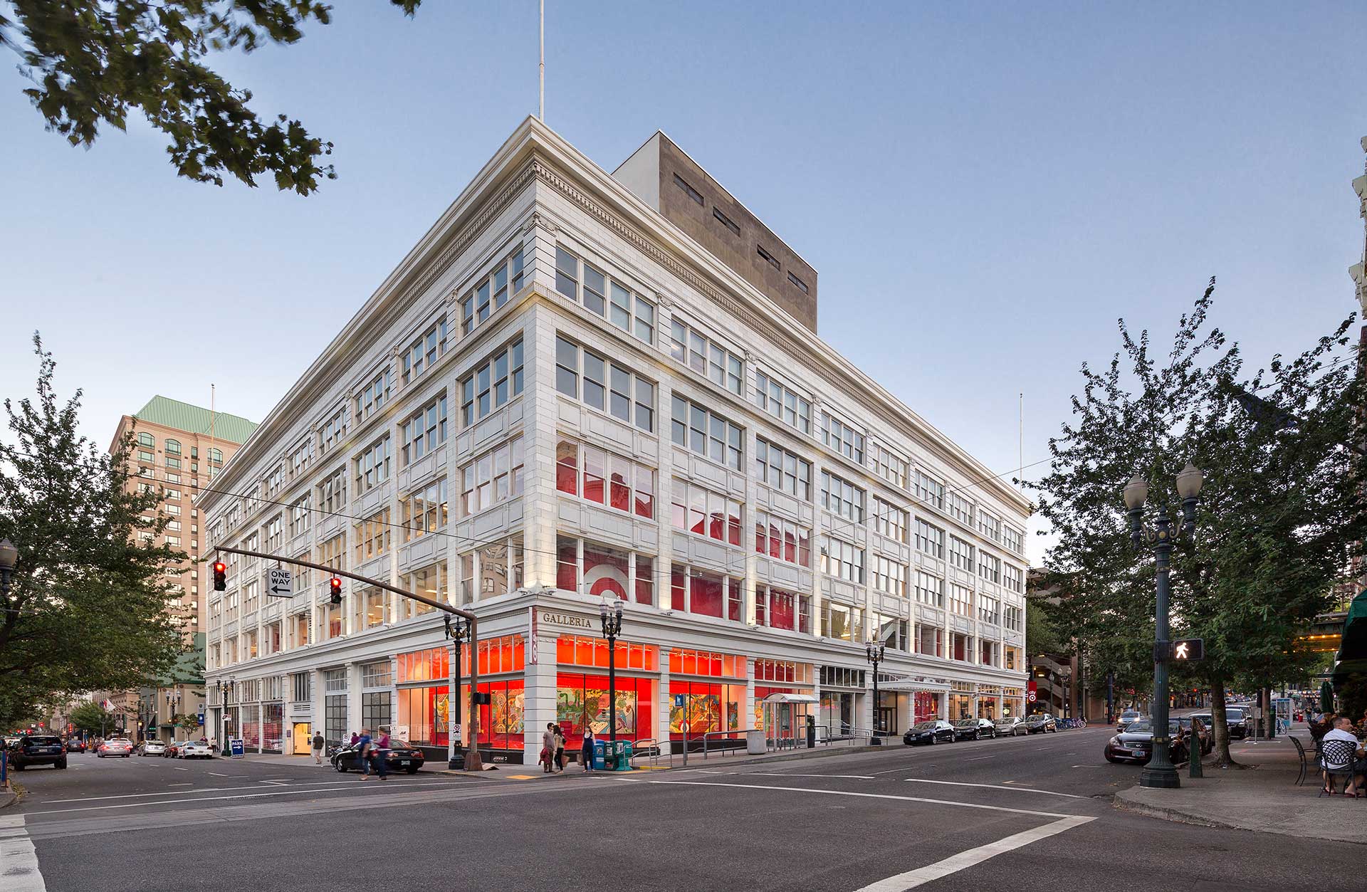 Galleria building Target store in downtown Portland