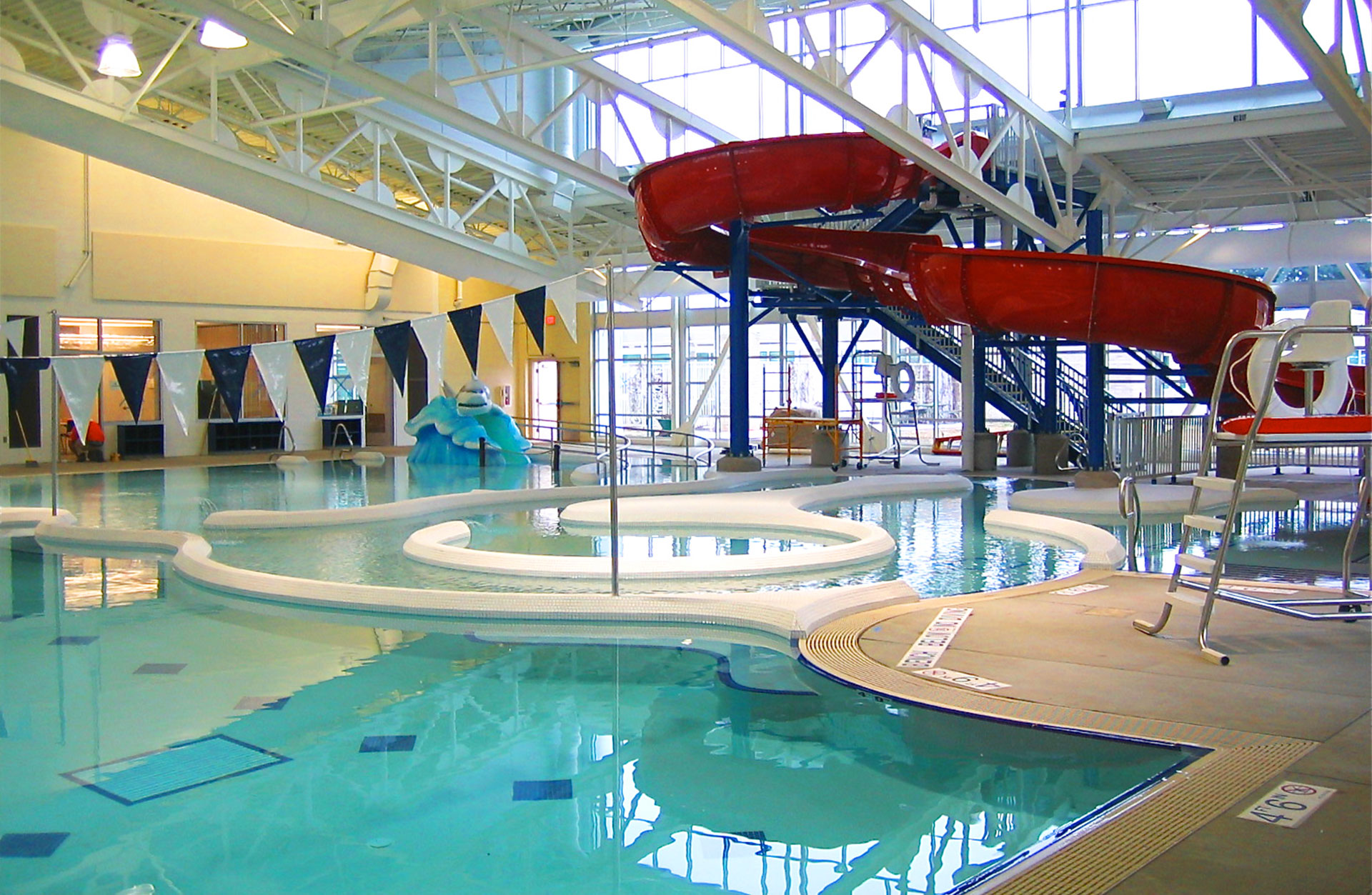 East Portland Community Center swimming pool and water slides