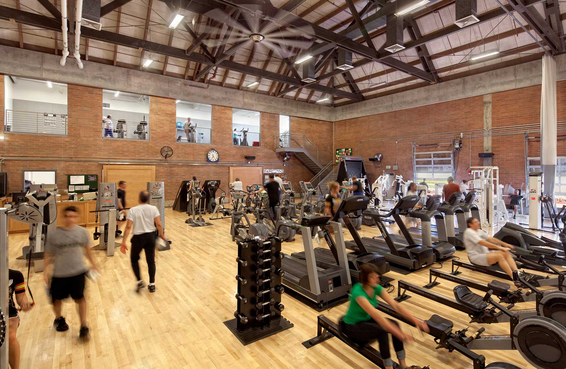 Health Professions and Physical Education Buildings gym at LCC