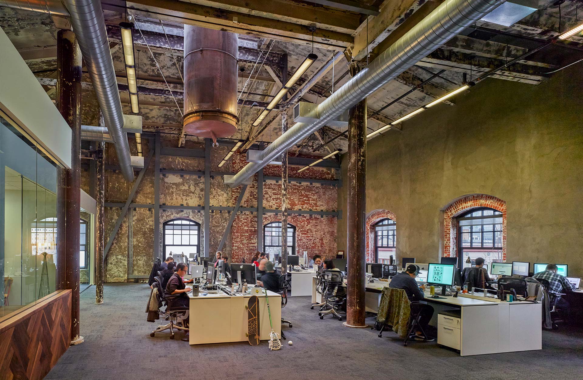 AKQA open office with employees at their desks