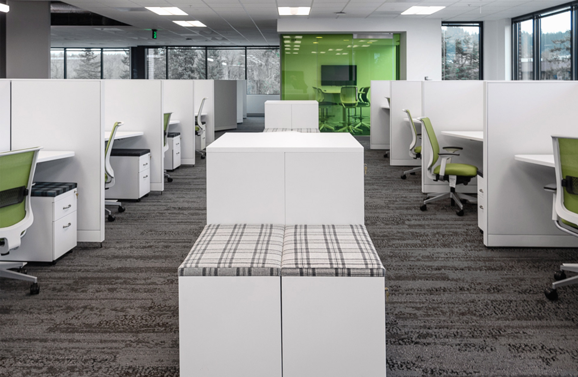 Navex Global open office cubicles